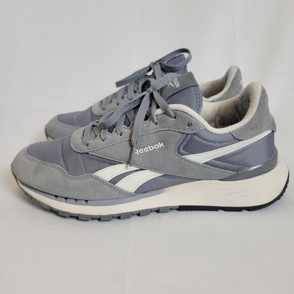 Reebok Classic Nylon Grey Suede Men’s Size 9.5 Sneakers Shoes Great Condition main image 6